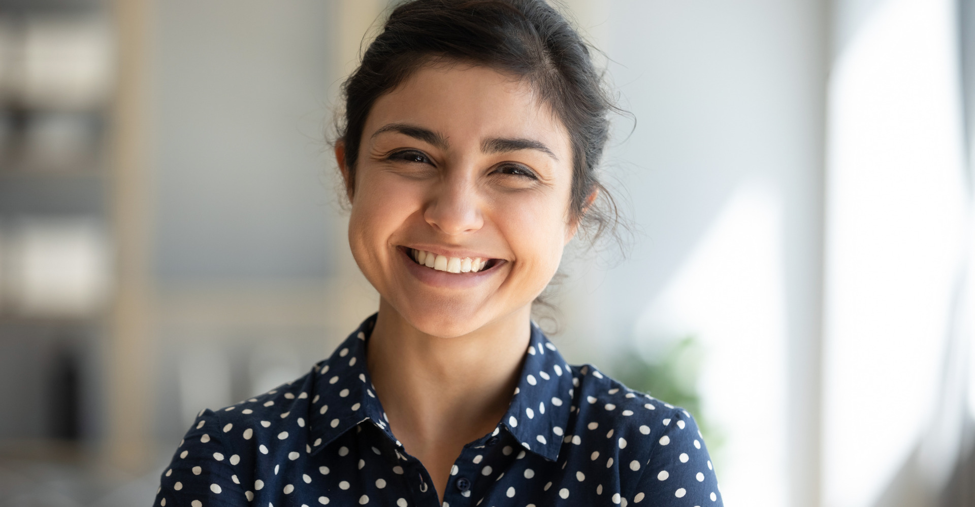 woman smiling